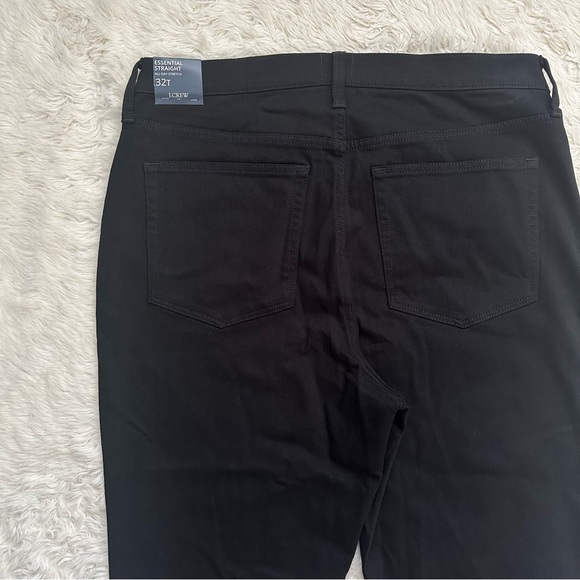 J. Crew Factory Jeans Tall Essential Straight In All-Day Stretch Black 32T NWT - Picture 6 of 11